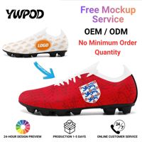 Chaussures de football en tricot personnalisées avec impression du nom de l'équipe, fabrication directe d'usine, OEM ODM, crampons FG personnalisés SC02-26020025-5