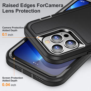 Heavy Armor a prueba de golpes Defend Case para <span class=keywords><strong>iPhone</strong></span> 13 14 Pro Max 11 12 Pro Max 6 6S 7 8 Plus <span class=keywords><strong>SE</strong></span> <span class=keywords><strong>2022</strong></span> X Xs XR Metal Bracket Back Cover - Product Image 4
