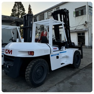 <b>Used</b> TCM FD100 Diesel Forklift with Solid Tires for Importers and Construction Companies - Product Image 2