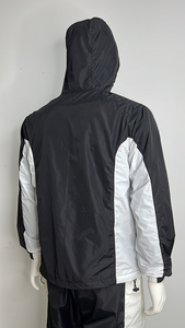 Ensemble Survetement en Nylon Personnalisé Veste Zippée et Pantalon Décontracté Léger Patchwork Coupe-Vent Streetwear pour Homme - Product Image 3