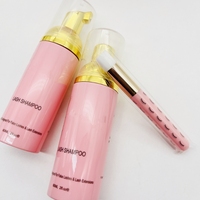 Kit Sampo Bulu Mata 60ml dengan Logo Label Pribadi, Pembersih Busa Sampo Bulu Mata, Kit Sampo Ekstensi Bulu Mata