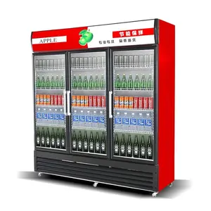 Enfriador vertical del congelador para bebidas/enfriador de bebidas frías/gabinete de congelación de refrescos
