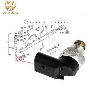 Capteur de pression de carburant pour BMW 118d 2.0T N47D20A 325D 335D 535D 740D xDrive35d <span class=keywords><strong>2010</strong></span> 2.0T 3.0T N47D20A N57D30 2001-2013 1800bar W - Product Image 1