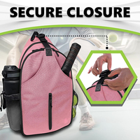 Sac de pickleball, sacs de pickleball pour le sport, sac à bandoulière réglable avec crochet de suspension pour clôture, pratique