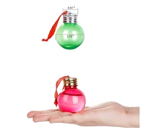 Boules de boisson de noël ornement de verre à liqueur ampoules de bouteille d'eau de noël claires pour le décor de fête de <span class=keywords><strong>vacances</strong></span> intérieur extérieur - Product Image 2