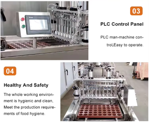 Bánh tự động của tôi làm cho máy cốc nhỏ bánh kem người gửi tiền điền vào máy dây chuyền sản xuất bánh <span class=keywords><strong>muffin</strong></span> - Product Image 5