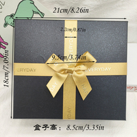 Ruban de luxe personnalisé avec logo imprimé, nœud d'emballage, bande élastique, sangle croisée écologique pour la décoration de boîtes cadeaux de Noël