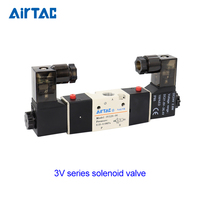 AIRTAC nouvelle électrovanne de contrôle d'air pneumatique à 5 voies 4V210-08 DC 24V/12V filtre électrique essentiel deux pièces pneumatiques
