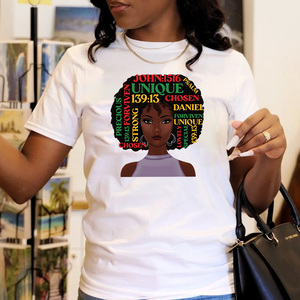 Adesivi Termotrasferibili per Serigrafia Juneteenth per Ragazze Afroamericane, <span class=keywords><strong>Design</strong></span> Personalizzato, Vendita all'Ingrosso, <span class=keywords><strong>Design</strong></span> Popolare <span class=keywords><strong>Storia</strong></span> Afroamericana - Product Image 4