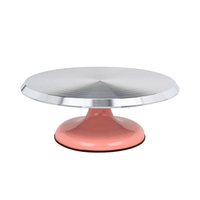 Support de service de gâteau de cuisine durable élégant en acier inoxydable avec plateau tournant pour affichage de table outils de gâteau allant au lave-vaisselle