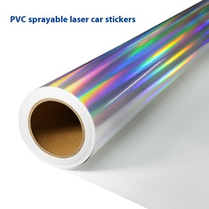 Custom Holographic <strong>Vinyl</strong> Roll <strong>Stickers</strong> Glossy Large Size Printing <strong>Self</strong>-<strong>Adhesive</strong> Laser <strong>Vinyl</strong> Printable Poster Materials - Product Image 4