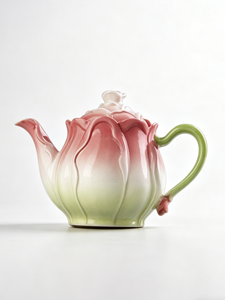 Teiera <span class=keywords><strong>da</strong></span> Viaggio in Stile Europeo <span class=keywords><strong>con</strong></span> <span class=keywords><strong>Fiori</strong></span>, Tazza <span class=keywords><strong>da</strong></span> Tè in Ceramica Cinese <span class=keywords><strong>con</strong></span> Coperchio per Caffè e Tè - Product Image 1