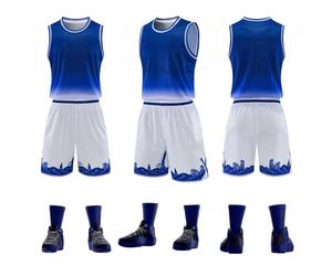 Set Jersey Basket Tanpa Lengan Custom Lapis Tunggal 100% Poliester Cepat Kering Bernapas Seragam Olahraga Tim Pria Remaja Polos - Product Image 5