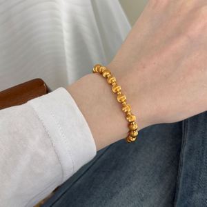 Dylam Charm Chunky 925 Sterling <b>Silver</b> Rhodium 18K Gold Plated 5A Zirconia Circle Bead Beaded <b>Bangles</b> <b>Bracelets</b> for Women - Product Image 3