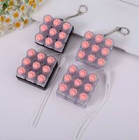 Clavier mécanique avec touches en forme de griffe de chat, bouton porte-clés en silicone souple, décompression, style moulin à vent, modèle de style national chinois