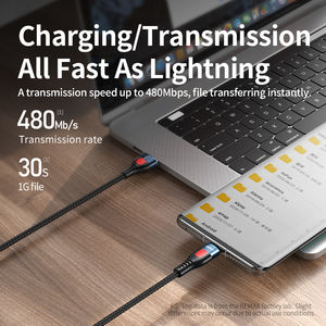 Cable de Datos Remax <span class=keywords><strong>RC</strong></span>-188 de 1M, Negro, Tipo C a 5A, Accesorios para Móviles, Carga Rápida - Product Image 5