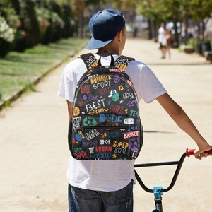 Factory Wholesale Schoolbag Unique Design School Bags Eco-friendly Graffiti-art Student Backpack - Product Image 6