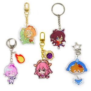 Genshin Anime Epoxy Plastic Key Chains Promotional Gift Creative Holographic Keyring Custom Acrylic Charm With Hologram - Product Image 6