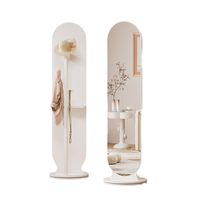 Vente d'usine Miroir sur pied rotatif Miroir de décoration intérieure Panneaux muraux en miroir