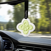 Usine Directe Logo Personnalisé Carte Parfum Auto Suspendue Gypse Rechargeable Aroma Longue Durée