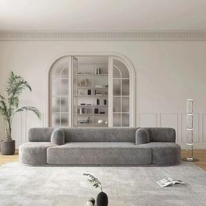 Juego de Bordone creativo moderno italiano, función giratoria, sofá Paradise con tela de fila recta de forma especial para sala de estar - Product Image 2