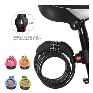 <span class=keywords><strong>Candado</strong></span> de silicona sin llave para cadena de <span class=keywords><strong>bicicleta</strong></span>, <span class=keywords><strong>candado</strong></span> personalizado de 4 dígitos, combinación de <span class=keywords><strong>candado</strong></span> - Product Image 5