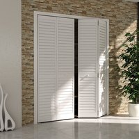 Porte pliante en gros à bon prix, portes pliantes à double battant, porte à persiennes en bois peint, porte à enroulement, porte pliante en bois