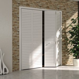 Porta Pieghevole All'ingrosso a Buon Prezzo, <span class=keywords><strong>Porte</strong></span> Bi-Fold, Porta Avvolgibile in Legno Verniciato con Lamelle, Porta Pieghevole in Legno - Product Image 1