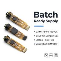 Kamera Endoskopi Sensor CMOS VGA 0,3MP FOV Sempit 20 Derajat MJPEG USB2.0 15-30fps Kabel 2M Windows/Android Inspeksi Presisi