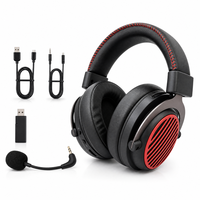 Casque Jinma avec dongle sans fil Type-C 2.4G, casque WeGaming avec batterie 1200mAh, 65 heures d'autonomie