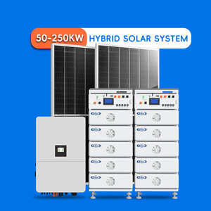 Tam Set komple kapalı ızgara güneş enerjisi sistemi 60kw <span class=keywords><strong>80kw</strong></span> 100kw 150kw 200kw hibrid fotovoltaik Panel sistemi pil ile çözüm - Product Image 1
