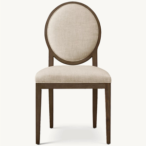 Chaises de restaurant en bois massif de <span class=keywords><strong>tissu</strong></span> personnalisé en usine Chaises de <span class=keywords><strong>salle</strong></span> à <span class=keywords><strong>manger</strong></span> rembourrées pour salon - Product Image 5