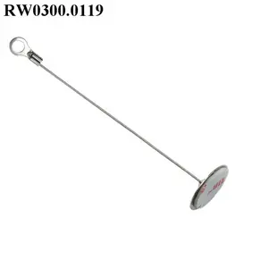 RuiWor RW03000119 Werks-Direkt verkauf Sicherheits stahldraht kabel mit Waschungen und kreisförmiger klebriger Matel platte Ø 22MM