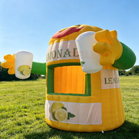 Tente de kiosque à limonade d'extérieur avec logo personnalisé, tente publicitaire gonflable, stand de bar à limonade gonflable, stand gonflable pour fête