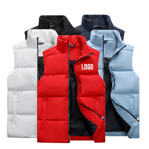 Vente en gros gilet personnalisé pour hommes gilet <span class=keywords><strong>sans</strong></span> manches en polyester à coquille souple coupe-vent et imperméable hiver chaud gilet d'extérieur pour hommes - Product Image 4
