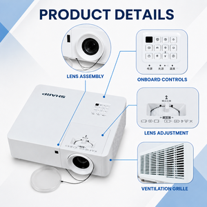 Proyector Láser Sharp XG-TK456ZA 1080P, 6000 Lúmenes, Zoom Óptico 1.6x, para Juegos y Películas - Product Image 2