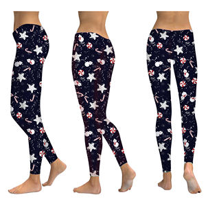 Leggings de noël, pantalons imprimés, grandes tailles, pour femmes - Product Image 3