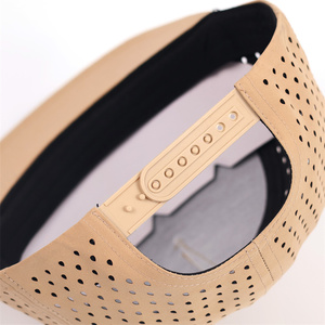 カスタム 5パネル ナイロン 防水 穴あき ドリル加工 帽子 構造化 レーザーカット キャップ - Product Image 6