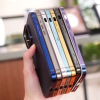 Nouveau étui de téléphone portable en titane d'origine pour iPhone 15 Pro Max étui en métal de luxe pour iPhone 16 15 14 13 étui de charge sans fil