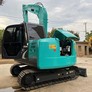 Mini excavatrice hydraulique sur chenilles de 7 tonnes 8 tonnes Kobelco SK75 avec moteur excavateur d'occasion pour le classement minier - Product Image 3