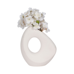 Vaso in ceramica con apertura laterale per soggiorno, vaso decorativo per fiori per casa, camera da letto, ufficio - Product Image 2