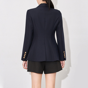 <span class=keywords><strong>Veste</strong></span> de costume <span class=keywords><strong>bleu</strong></span> <span class=keywords><strong>marine</strong></span> pour <span class=keywords><strong>femme</strong></span>, vente chaude, avec broderie et boutons dorés, élégante, coupe ajustée, <span class=keywords><strong>veste</strong></span> de bureau décontractée pour <span class=keywords><strong>femme</strong></span> - Product Image 2