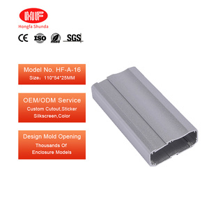 Custom Anodized CNC <strong>Aluminum</strong> Extrusion Enclosure Silver Electronic Switching Power Supply Controller Boxes <strong>Case</strong> - Product Image 1