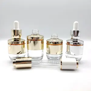 Großhandel 30ml 50ml hochwertige kosmetische Öl Glas Tropf flasche/Hautpflege verpackung/Luxus Kosmetik verpackung