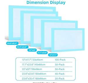 High Quality Disposable Super Absorbent Fluff Pulp Material <b>Pet</b> Training Pads with Custom Packaging and OEM Services - Product Image 6