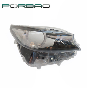 PORBAO para CX9 2016-2023 año versión EURO con marco <span class=keywords><strong>Ornamental</strong></span> cubierta de lente de Faro de plástico pantalla lámpara sistema de luz de coche - Product Image 3