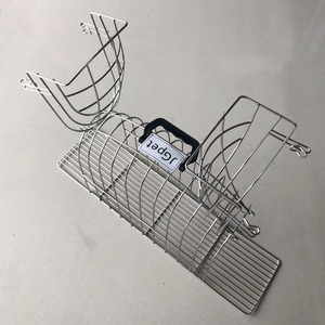 Cage de lavage fixe en acier inoxydable pour chatons et chiots, anti-griffures et anti-morsures, pour le bain et le séchage - Product Image 2