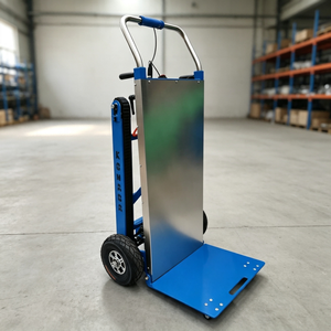 Carretilla Eléctrica Plegable de Alta Resistencia para Subir <span class=keywords><strong>Escaleras</strong></span>, con Capacidad de 400 kg, Accionamiento por Correa, Batería de Litio de 48 V, para Transportar Cargas - Product Image 2