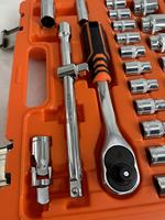 Ensemble d'outils à main pour mécaniciens et usage domestique, 37 pièces, comprenant des clés, des douilles, des pinces, un kit de réparation, un coffret