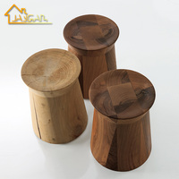 Tables basses rondes modernes pour salon, table d'appoint en bois, tabouret d'angle de canapé, table d'appoint